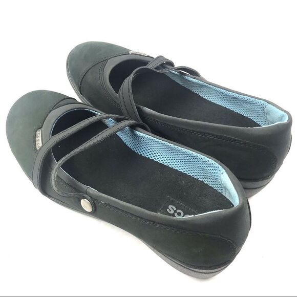 Crocs Patricia Leather Slip On Shoes Size 8W - Picture 7 of 10